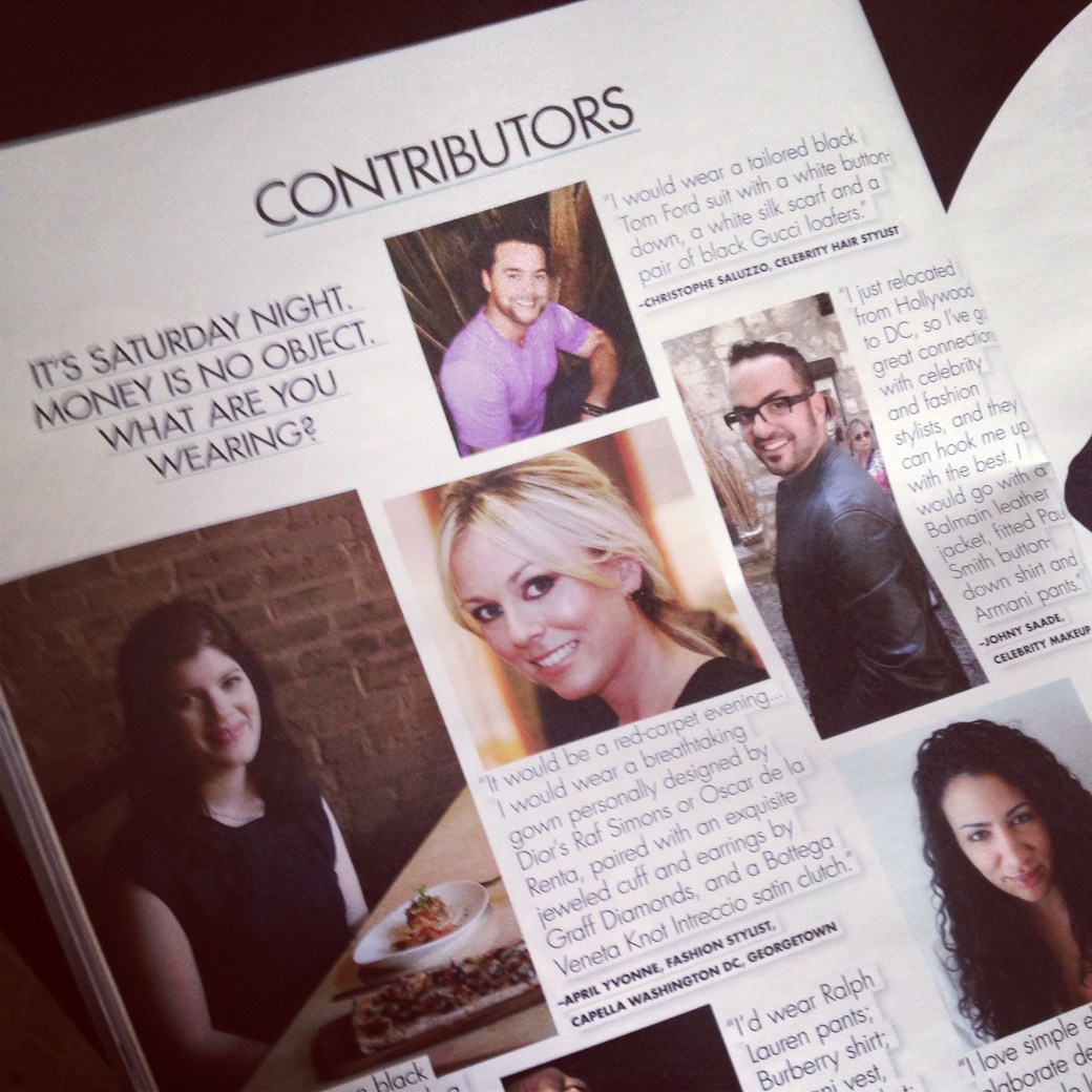 I so enjoyed styling the Women of Style piece in Fall issue of DC Modern Luxury Magazine!